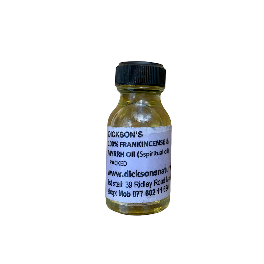 Dickson’s 100% FRANKINCENSE & MYRHH ESSENTIAL OIL (15ml)